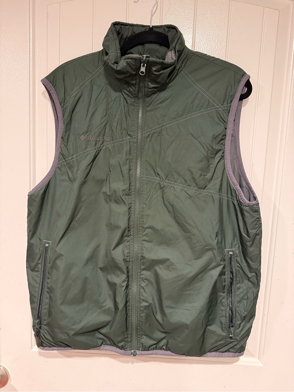 Columbia Men's Large Green Outdoor Insulated Vest